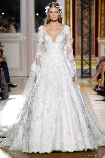 zuhair-murad-fall-2012-couture-wedding-dress-lace-long-sleeves